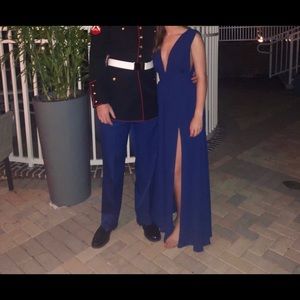 Lulu’s Heavenly Hues Royal Blue Maxi Dress